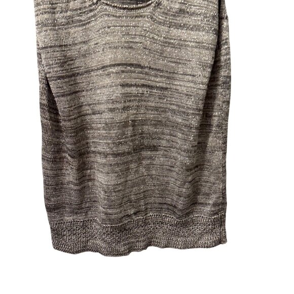Chicos Metallic Gray Sleeveless Knit Tank Top Size L Rayon Polyester Blend - Picture 5 of 11